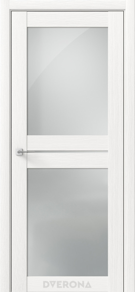 Межкомнатная дверь DVERONA Омега С2 Дуб белый/ Сатин 900х2000