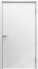 Влагостойкая дверь AquaDoor гладкая ДГ широкая с молдингом Белый 1100х2000