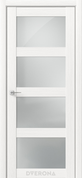 Межкомнатная дверь DVERONA Кватро Дуб белый/ Сатин 600х2000