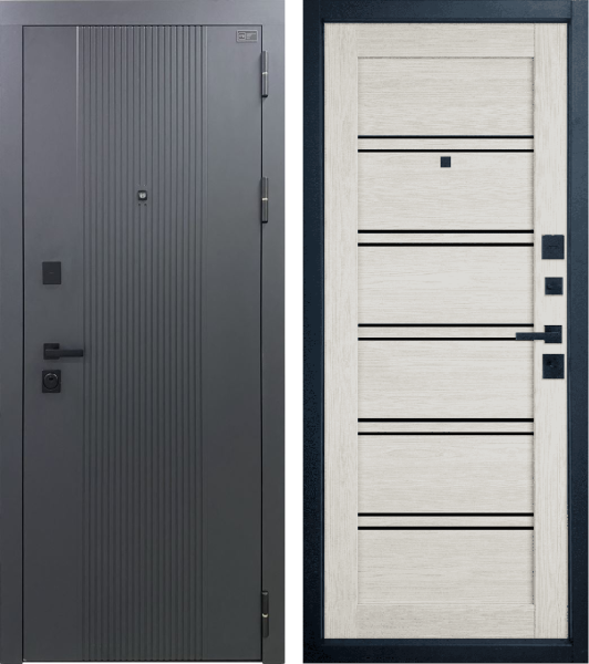 Входная дверь VFD Balance Twin Atum Pro 28 Sharkskin/ Artick Oak 860х2050 Левое