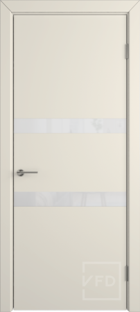 Межкомнатная дверь VFD Niuta ДО Ivory/ White Gloss 900х2000