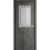 Влагостойкая дверь Kapelli classic ДО Бетон темный 600х2000/ ст. Прозрачное h900х300