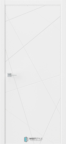 Межкомнатная дверь WestStyle Prime 1 ДГ Emlayer белый 600х2000
